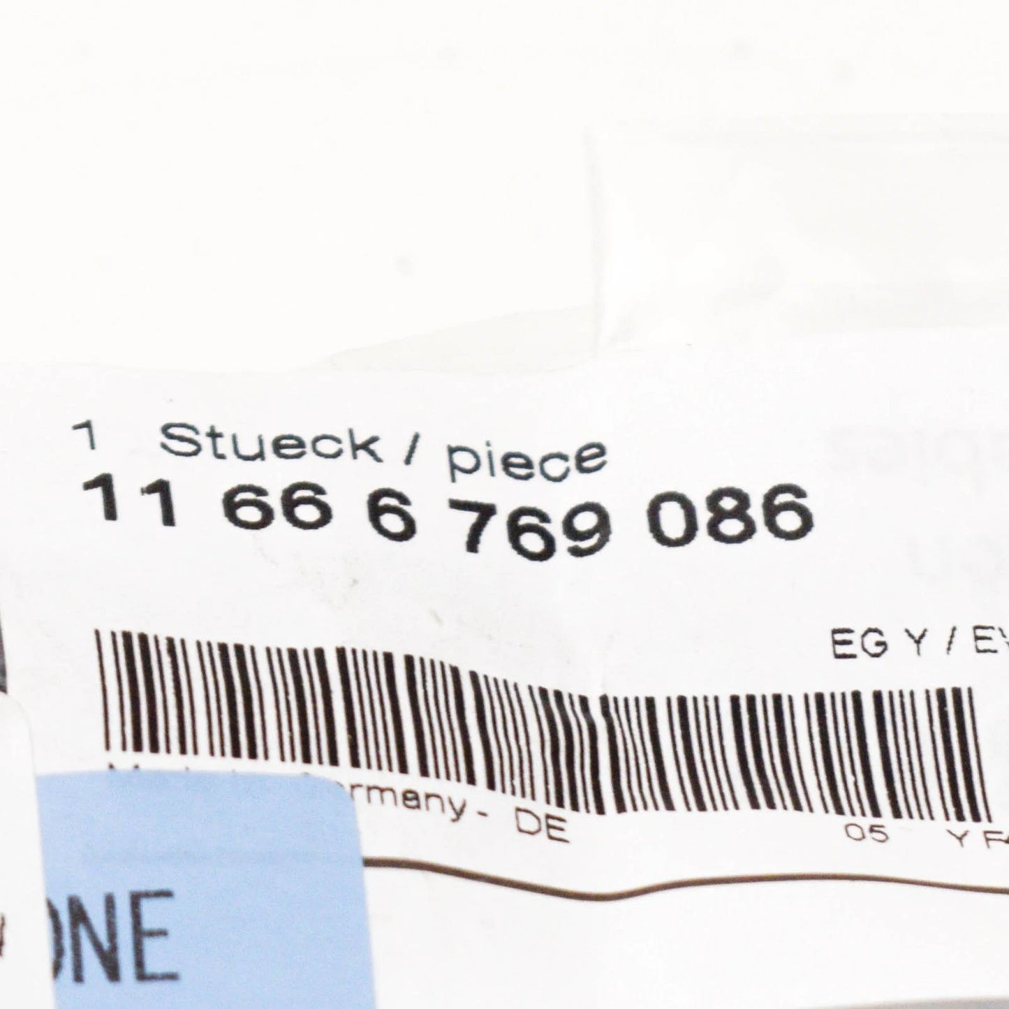 NEW BMW Z4 E89 BRAKE BOOSTER VACUUM HOSE 11666769086 6769086 ORIGINAL