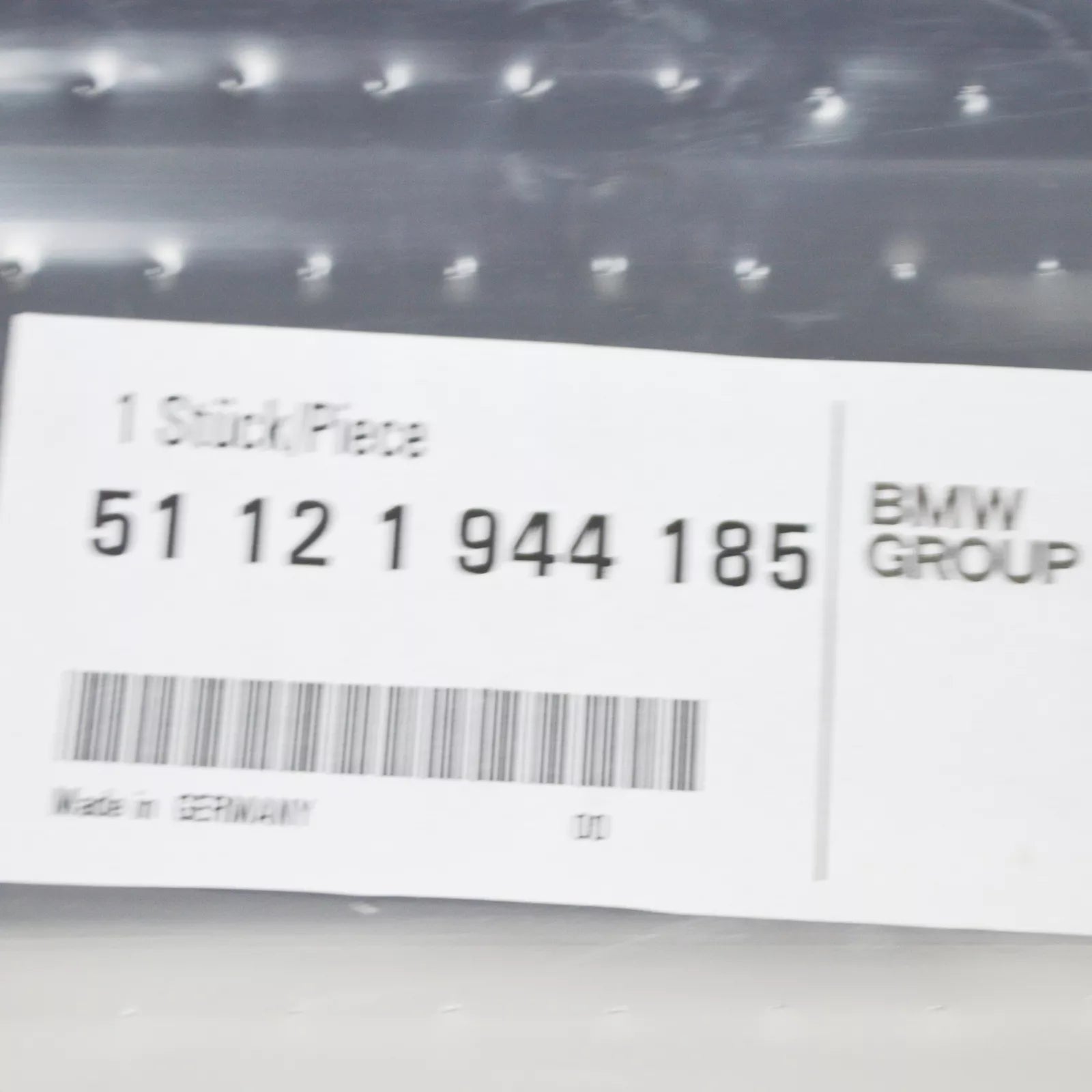 NEW BMW 5 E34 REAR BUMPER LEFT MOULDING 51121944185 ORIGINAL