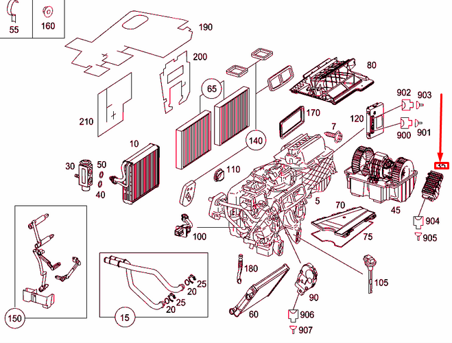 NEW MERCEDES-BENZ S W221 BLOWER REGULATOR A2218706758 ORIGINAL