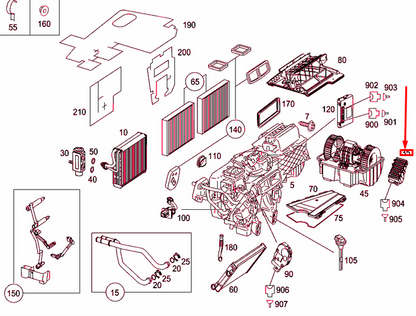 NEW MERCEDES-BENZ S W221 BLOWER REGULATOR A2218706758 ORIGINAL