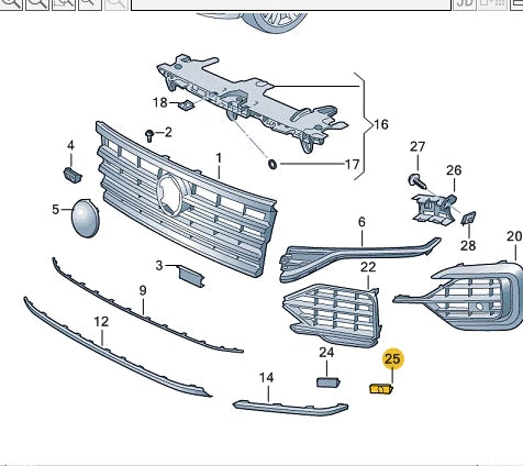 NEW VOLKSWAGEN TOUAREG CR7 RIGHT COVER CAP 760854376A9B9