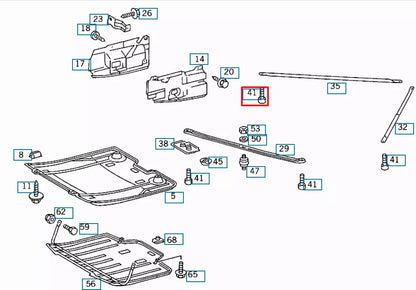 NEW MERCEDES-BENZ SL R129 ENGINE STRUT BOLT A0019902512 ORIGINAL