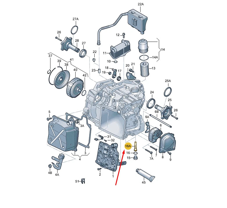 NEW VOLKSWAGEN CC OIL PIPE 02E321363C ORIGINAL
