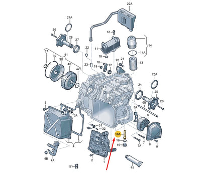 NEW VOLKSWAGEN CC OIL PIPE 02E321363C ORIGINAL