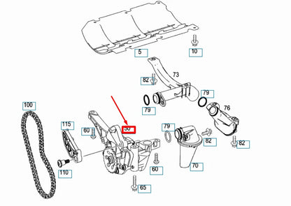 NEW MERCEDES-BENZ ML W164 OIL PUMP A2731800501 MEW ORIGINAL