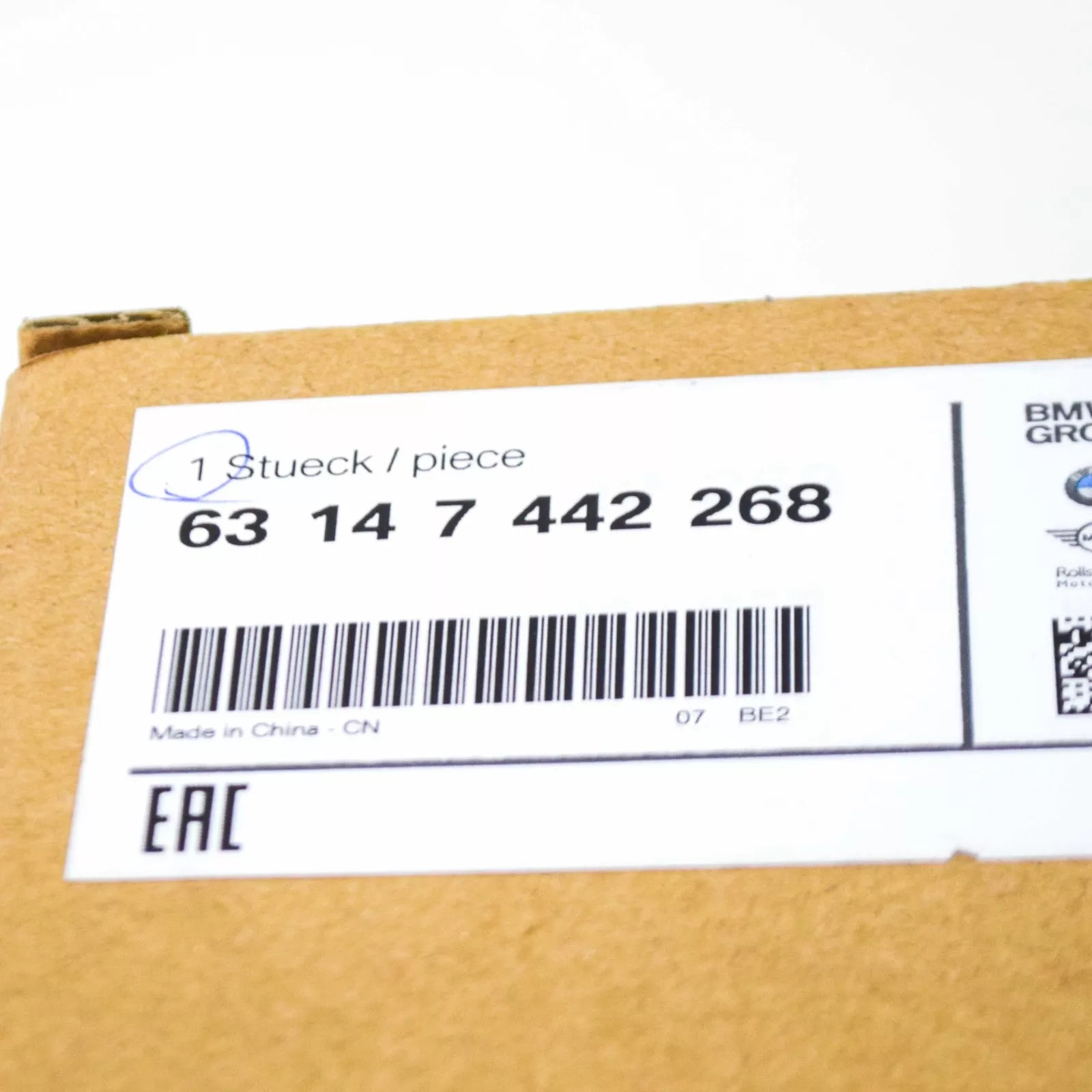 NEW BMW X5 G05 REAR RIGHT REFLECTOR WITH FOG LIGHT 63147442268 ORIGINAL