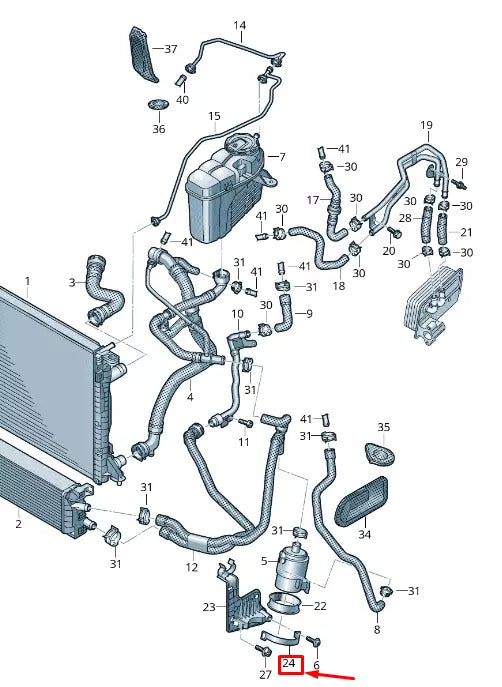 NEW AUDI A6 4A C8 ENGINE ADDITIONAL COOLANT PUMP BRACKET 4K0145896L
