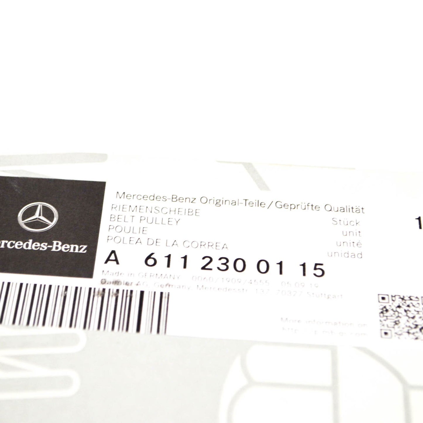 NEW MERCEDES BENZ E CLASS W210 POWER STEERING PULLEY A6112300115 ORIGINAL