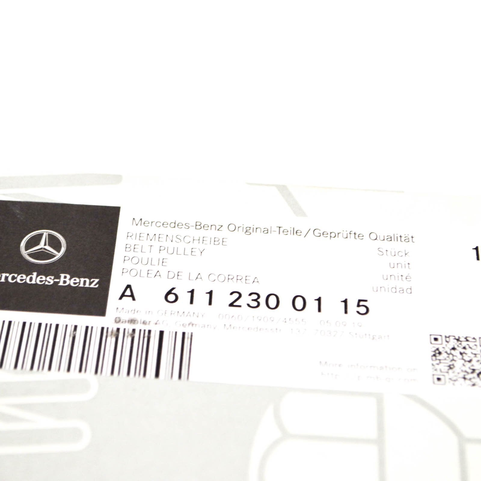 NEW MERCEDES BENZ E CLASS W210 POWER STEERING PULLEY A6112300115 ORIGINAL