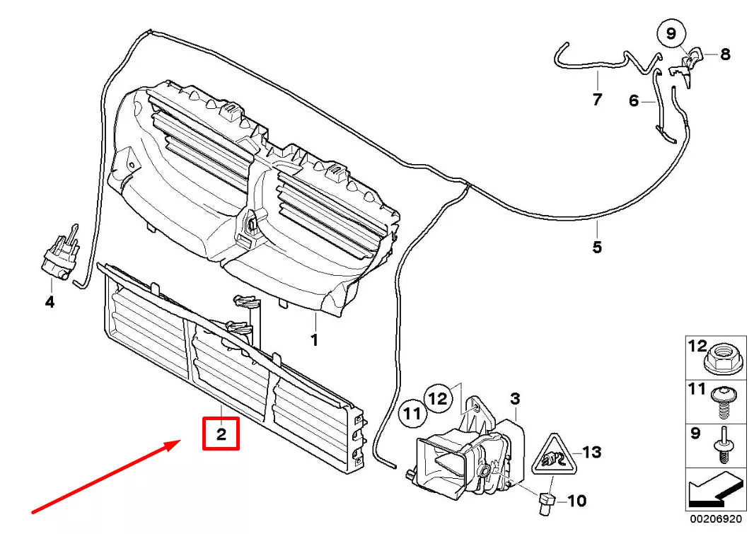 NEW BMW 5 E60 FRONT LOWER AIR DUCT PASSIVE 51117178119 7178119 ORIGINAL