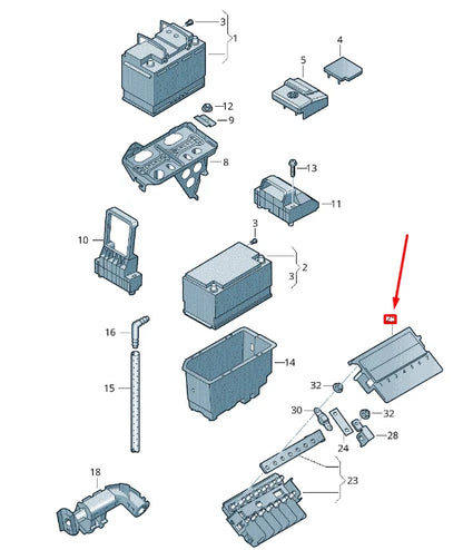 NEW VOLKSWAGEN CRAFTER 2F MK1 FUSE HOLDER COVER 2E0937555