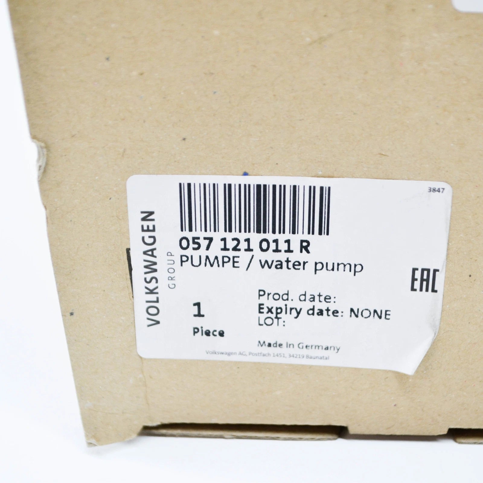 NEW AUDI A8 D4 WATER PUMP 057121011R