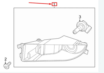 NEW VOLKSWAGEN BEETLE A5 FRONT RIGHT FOG LIGHT 5C5941700C
