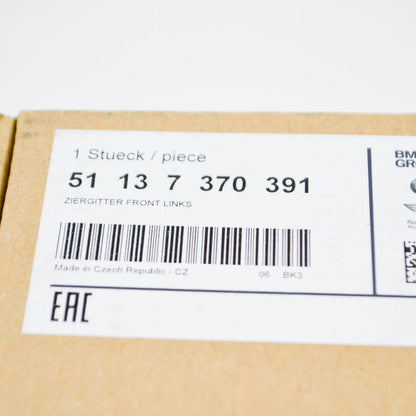 NEW BMW 6 F06 FRONT RADIATOR LEFT HIGH GRILLE 51137370391 7370391 2016 ORIGINAL