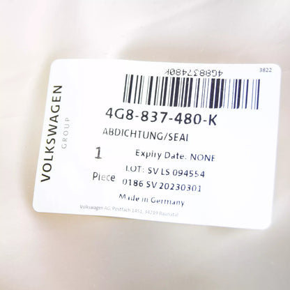 NEW AUDI A7 SPORTBACK 4G FRONT RH INNER WINDOW APERTURE SEAL 4G8837480K ORIGINAL