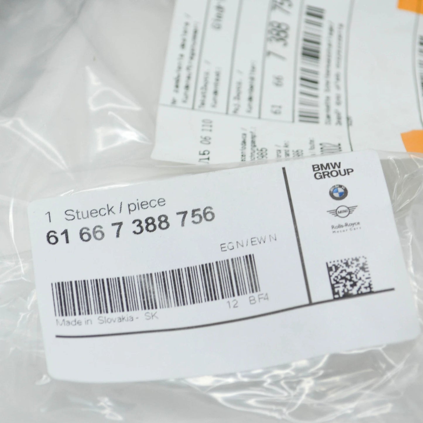 NEW BMW 5 G30 WINDSHIELD WASHER NOZZLE HOSE 61667388756 ORIGINAL