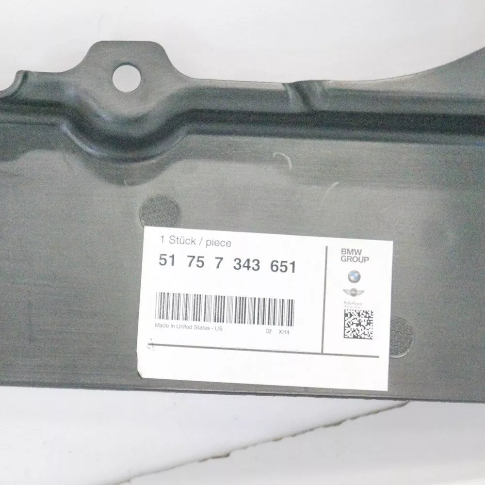 NEW BMW X5 F15 STEERING GEAR LEFT COVER PANEL 51757343651 7343651 ORIGINAL