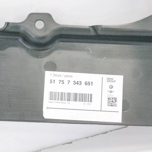 NEW BMW X5 F15 STEERING GEAR LEFT COVER PANEL 51757343651 7343651 ORIGINAL