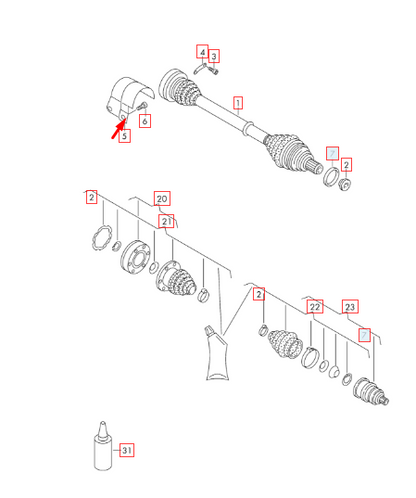 NEW AUDI A1 8X1 FRONT RIGHT DRIVE SHAFT HEAT SHIELD 5Q0407721 ORIGINAL
