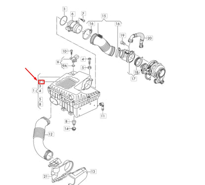 NEW VOLKSWAGEN AMAROK AIR FILTER ELEMENT 2H6129620 ORIGINAL