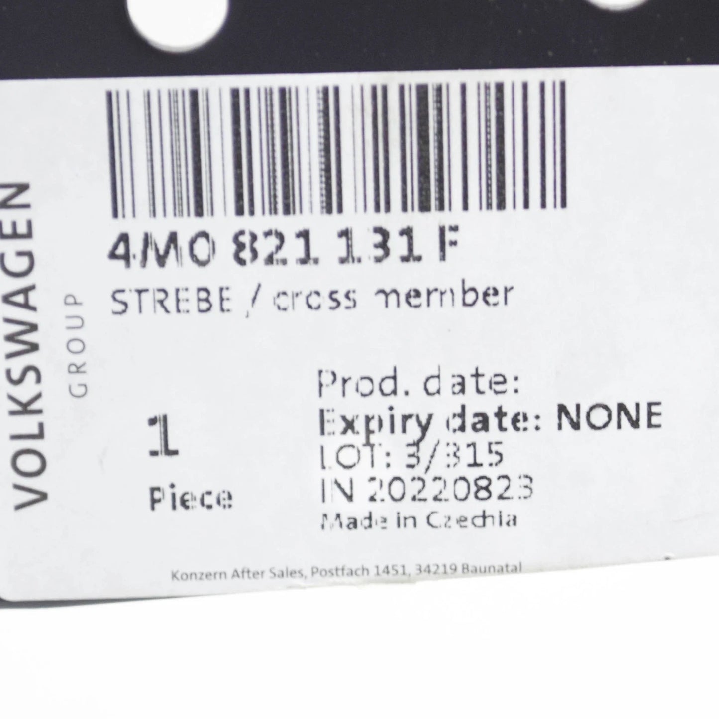 NEW AUDI Q7 4M FRONT LEFT FENDER WING HOLDER BRACE 4M0821131F