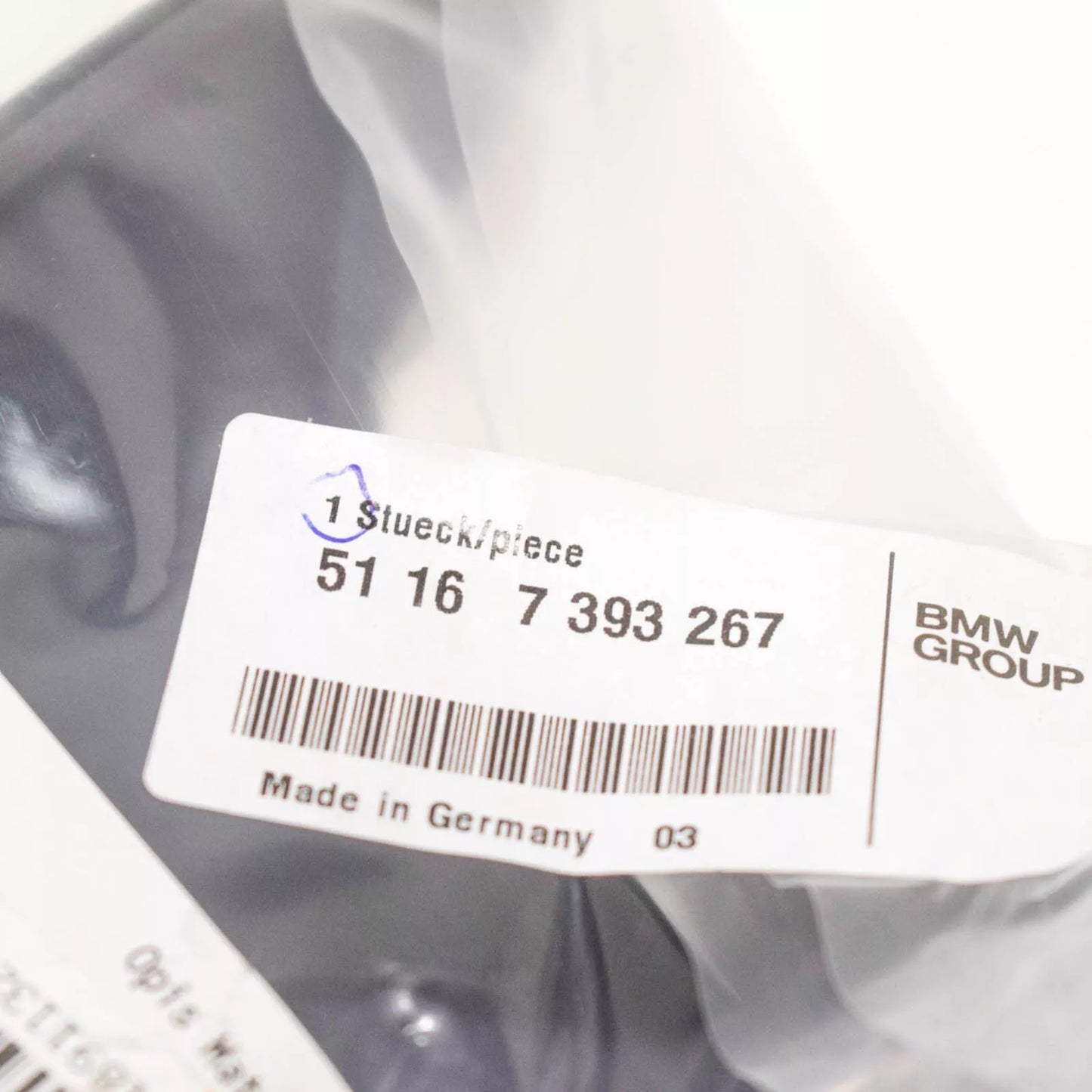 NEW BMW I8 I12 FRONT LEFT DOOR MIRROR LOWER HOUSING SECTION 51167393267 ORIGINAL