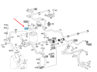 new mercedes-benz c w204 fuel filter bracket a6420920240 original