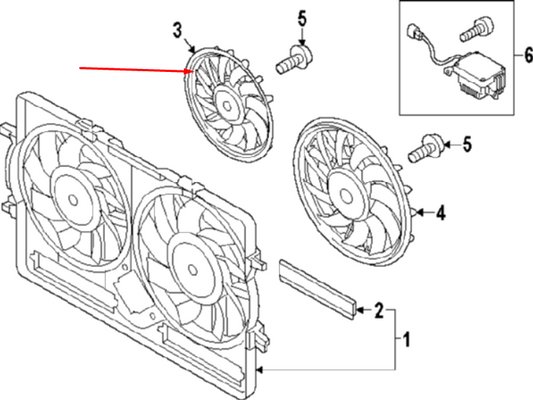 new audi a4 b8 right engine cooling fan motor 8k0959455r original