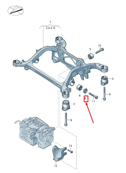 NEW AUDI E-TRON GEN REAR LEFT AXLE BALANCE WEIGHT 4KE199503