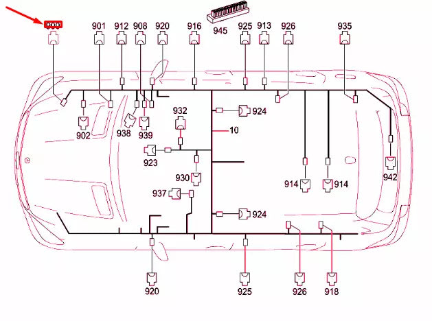 NEW MERCEDES-BENZ ML W166 COUPLING HOUSING PLUG CONNECTOR A0295450926 ORIGINAL