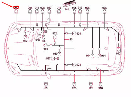NEW MERCEDES-BENZ ML W166 COUPLING HOUSING PLUG CONNECTOR A0295450926 ORIGINAL