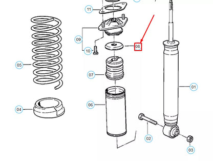 NEW BMW 8 E31 REAR SPRING STRUT PLATE 33521129559 ORIGINAL