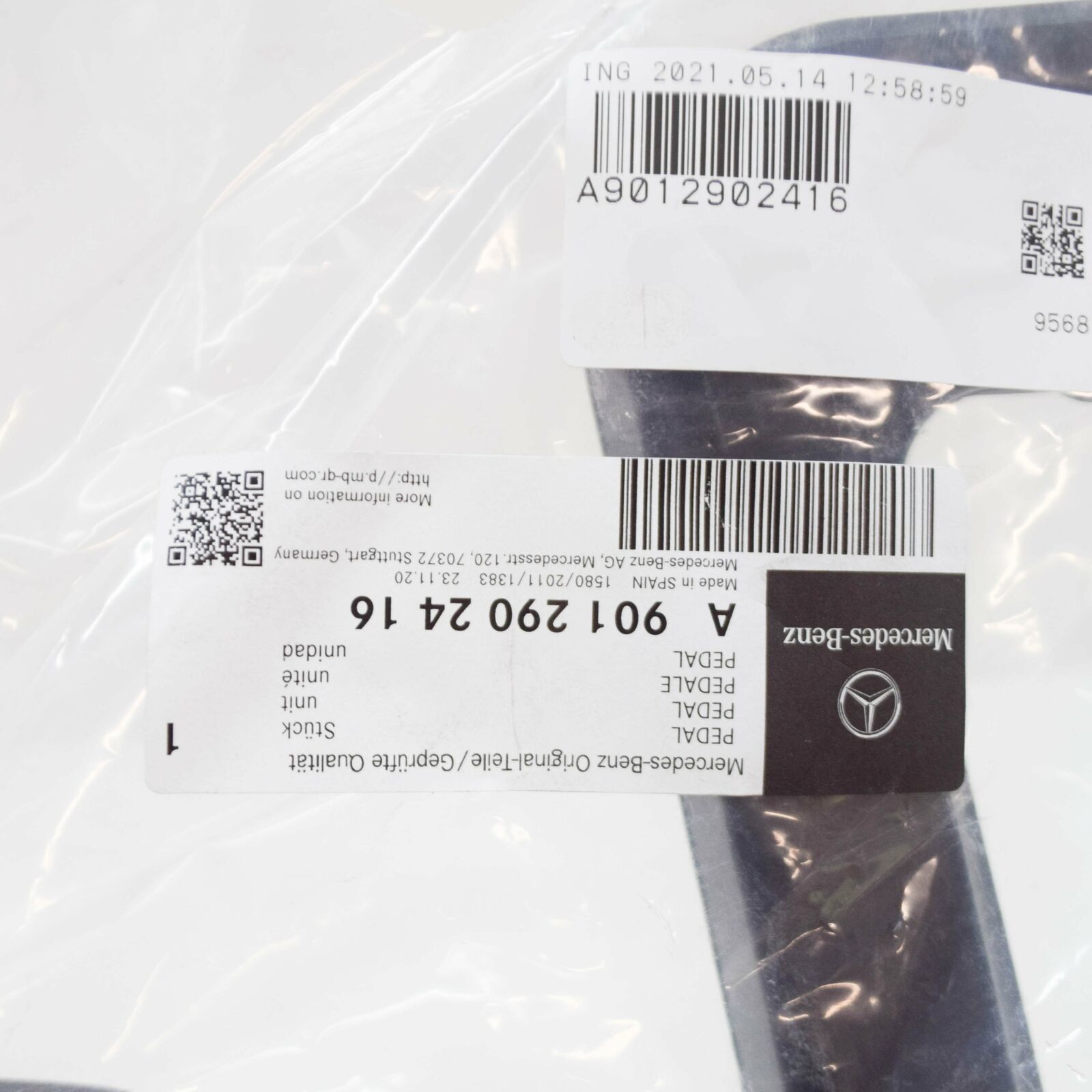 NEW MERCEDES-BENZ SPRINTER 903 CLUTCH PEDAL A9012902416 ORIGINAL