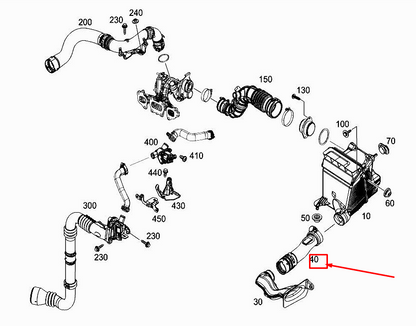 new mercedes-benz citan w415 engine raw air line a6070900437 original