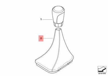 NEW BMW E90 E90N E91 E91N E92 E92N E93 GEAR SHIFT BOOT RHD 25110435849 ORIGINAL