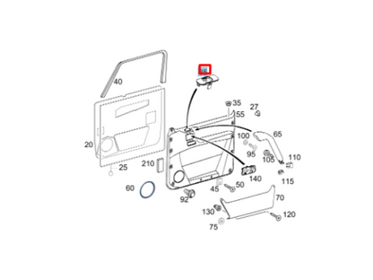 NEW MB G W463 FRONT DOOR PANEL WINDOW REGULATOR SWITCH TRIM A46372701599116