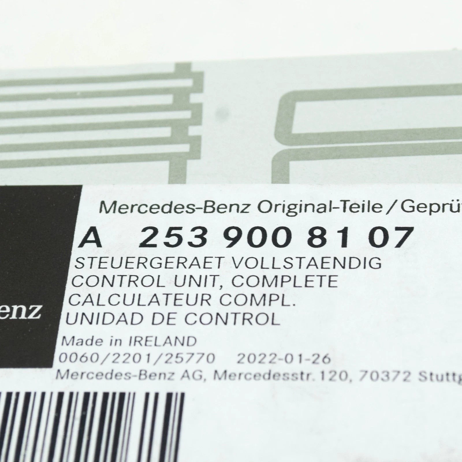 NEW MERCEDES-BENZ GLC COUPE C253 RAIN AND LIGHT SENSOR A2539008107 ORIGINAL