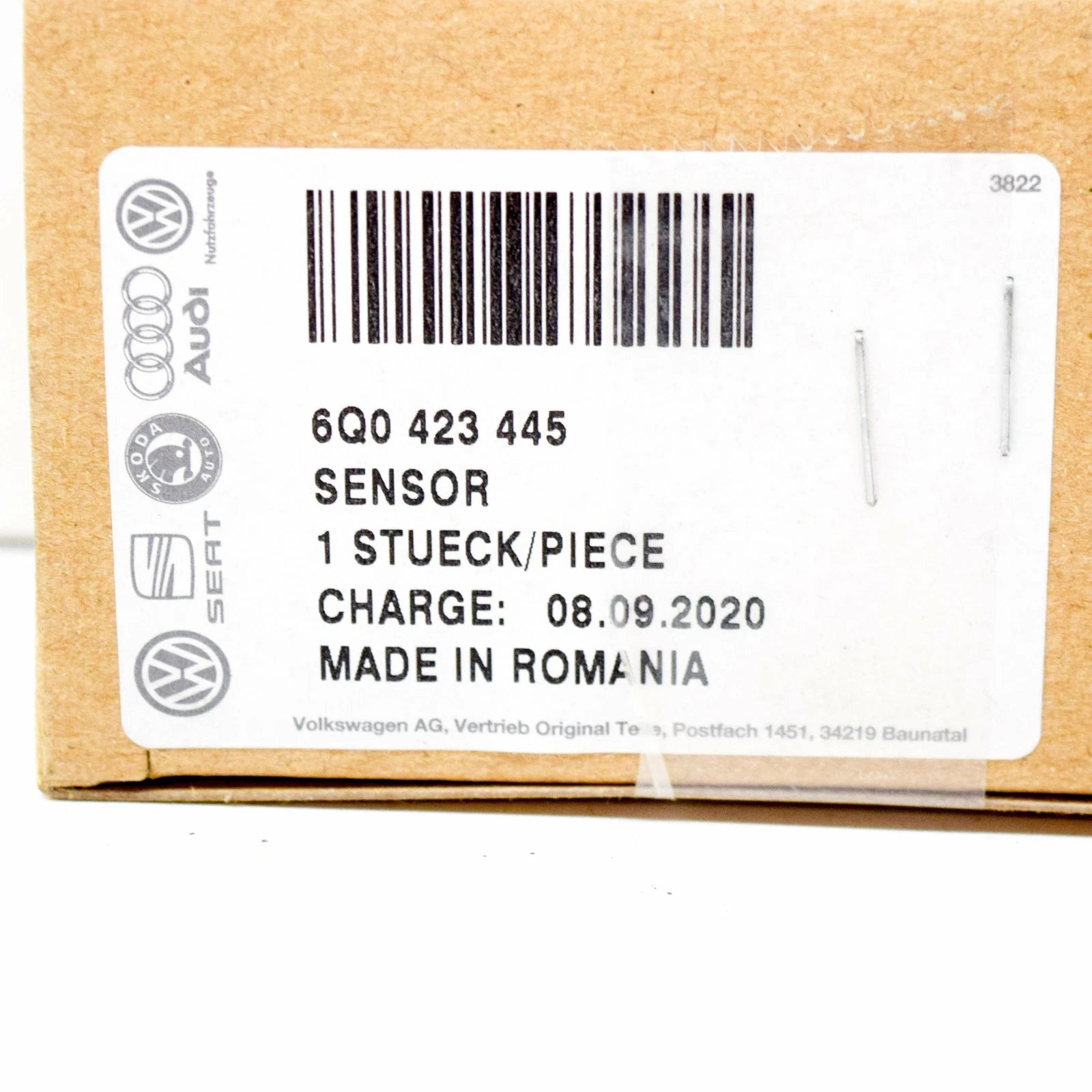 NEW VOLKSWAGEN POLO 9N SWING ANGLE SENSOR 6Q0423445 ORIGINAL