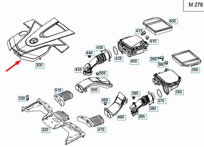 NEW MERCEDES-BENZ C-CLASS W205 ENGINE TOP COVER A2760107506 ORIGINAL