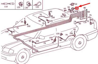 NEW MERCEDES-BENZ C W202 FUEL FILLER NECK FLAP ELEMENT A2028002175 ORIGINAL
