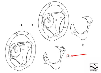 NEW BMW 1 E87 PERFORMANCE ALCANTARA STEERING WHEEL COVER 32300430403 ORIGINAL