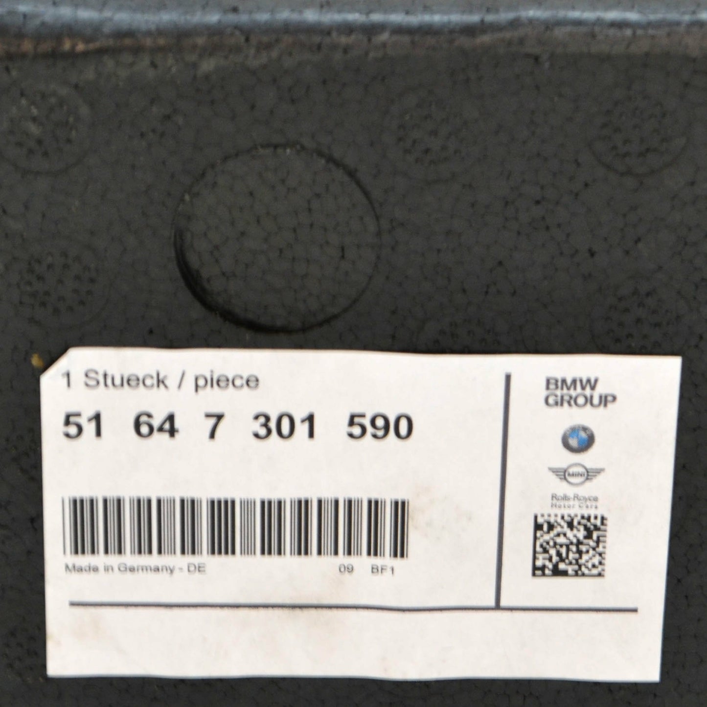 new mini cooper f56 front bumper top impact aborber 7301590 51647301590 original