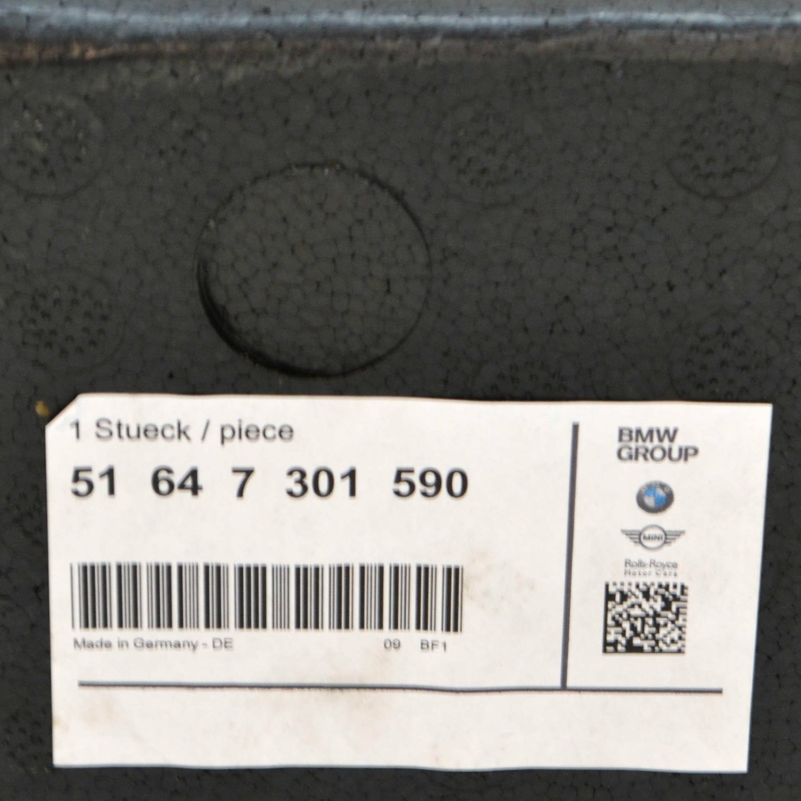 new mini cooper f56 front bumper top impact aborber 7301590 51647301590 original