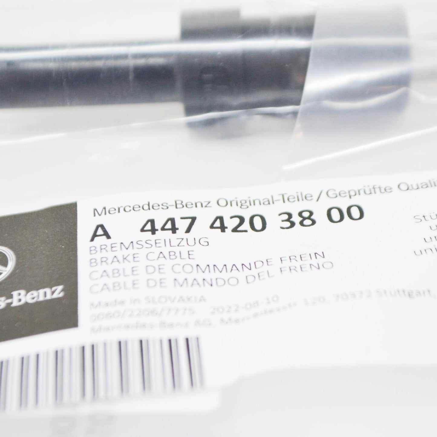 NEW MERCEDES-BENZ VITO W447 PARKING BRAKE CABLE A4474203800 ORIGINAL