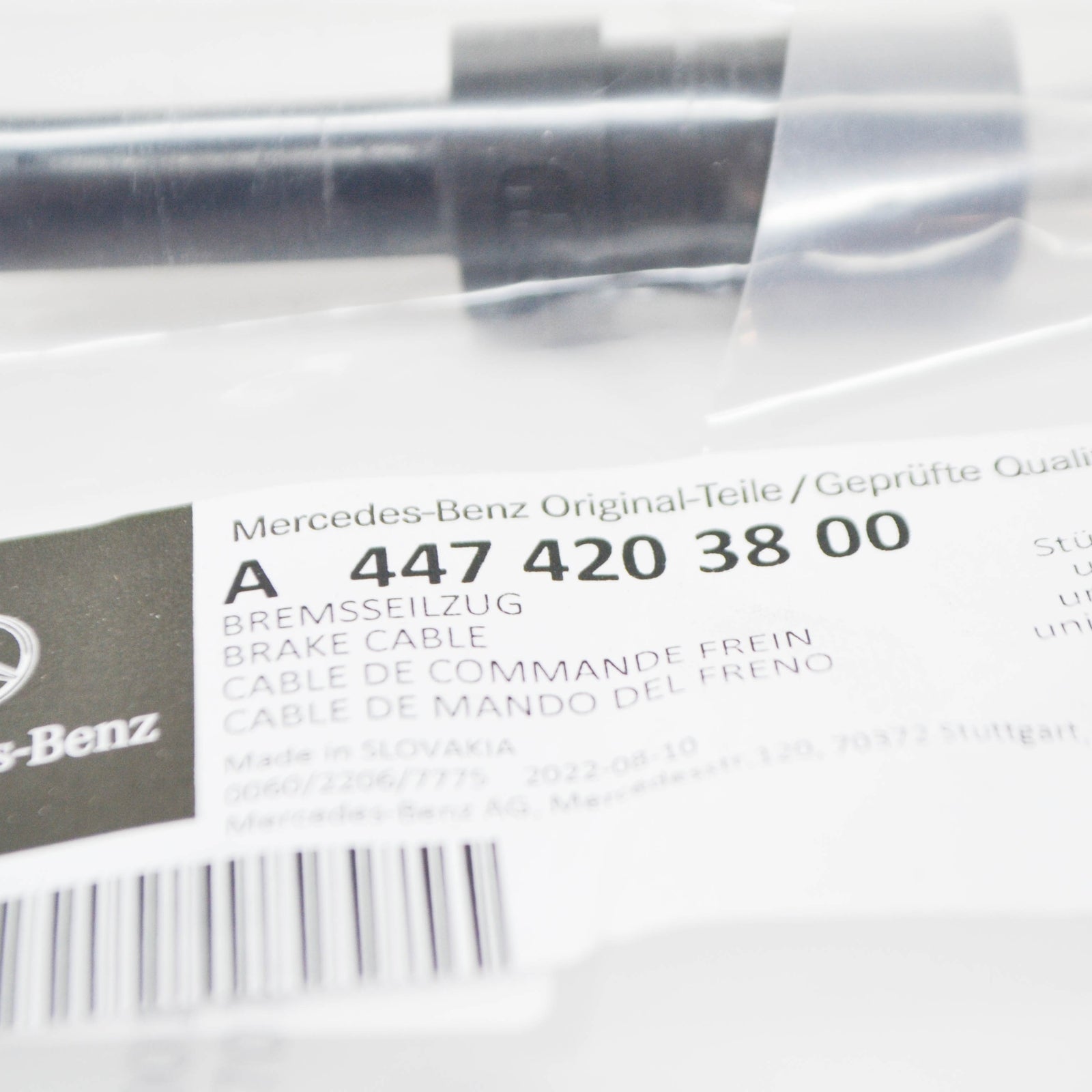 NEW MERCEDES-BENZ VITO W447 PARKING BRAKE CABLE A4474203800 ORIGINAL