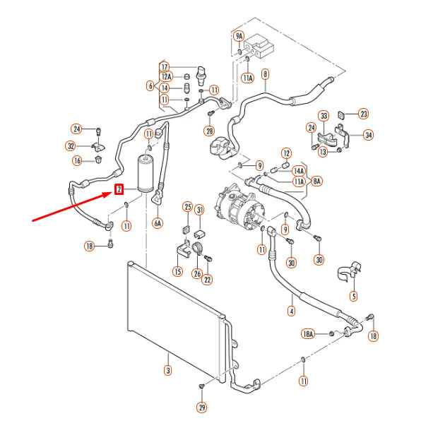 NEW VOLKSWAGEN BEETLE 9C A/C RECEIVER/DRIER 1C0820191