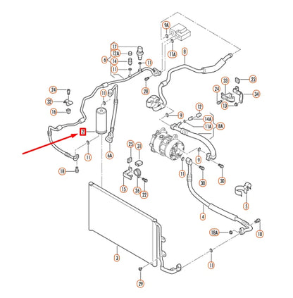 NEW VOLKSWAGEN BEETLE 9C A/C RECEIVER/DRIER 1C0820191