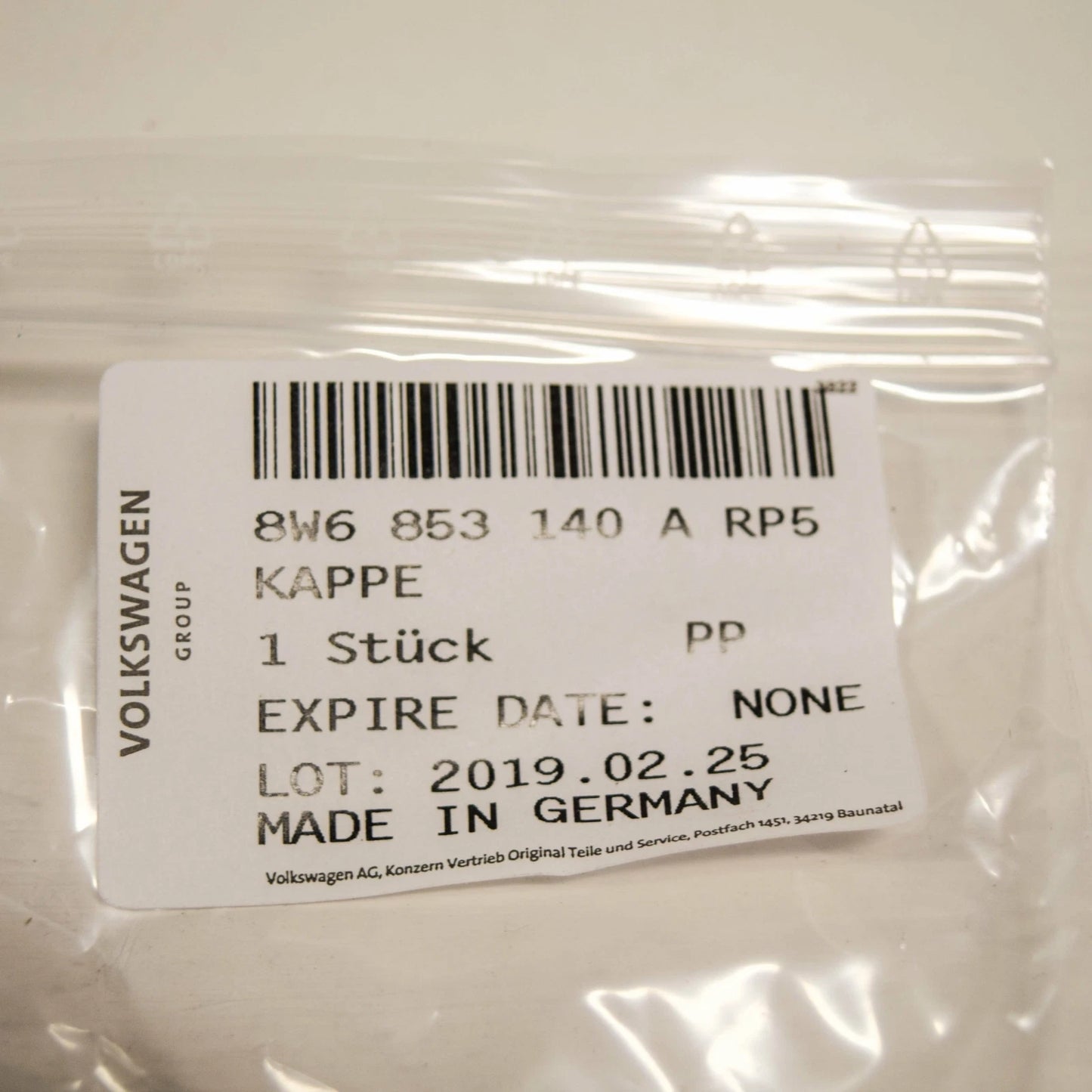 NEW AUDI A5 S5 8W6 FRONT BUMPER RADIATOR GRILLE CAP 8W6853140ARP5