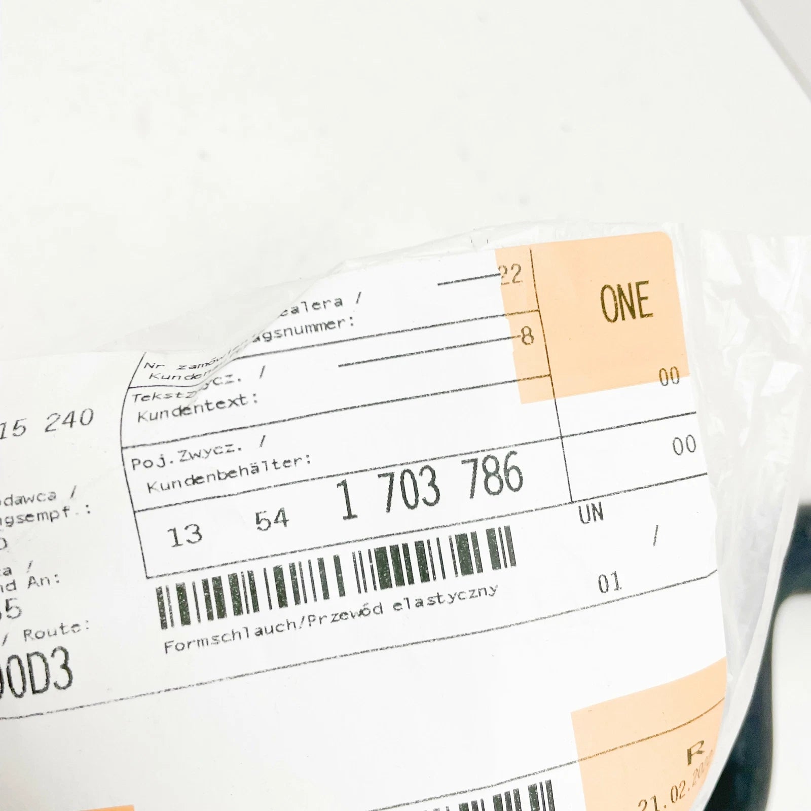 NEW BMW E34 E36 325I 325IS 525I 525IX M3 HOSE PIPE 13541703786 1703786 ORIGINAL