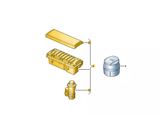 NEW AUDI R8 42 ASHTRAY WITH HOUSING 420857950A25D ORIGINAL